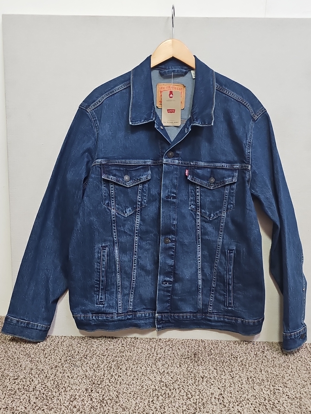 LEVI'S DARK BLUE DENIM THE TRUCKER JACKET BFPM-09-004